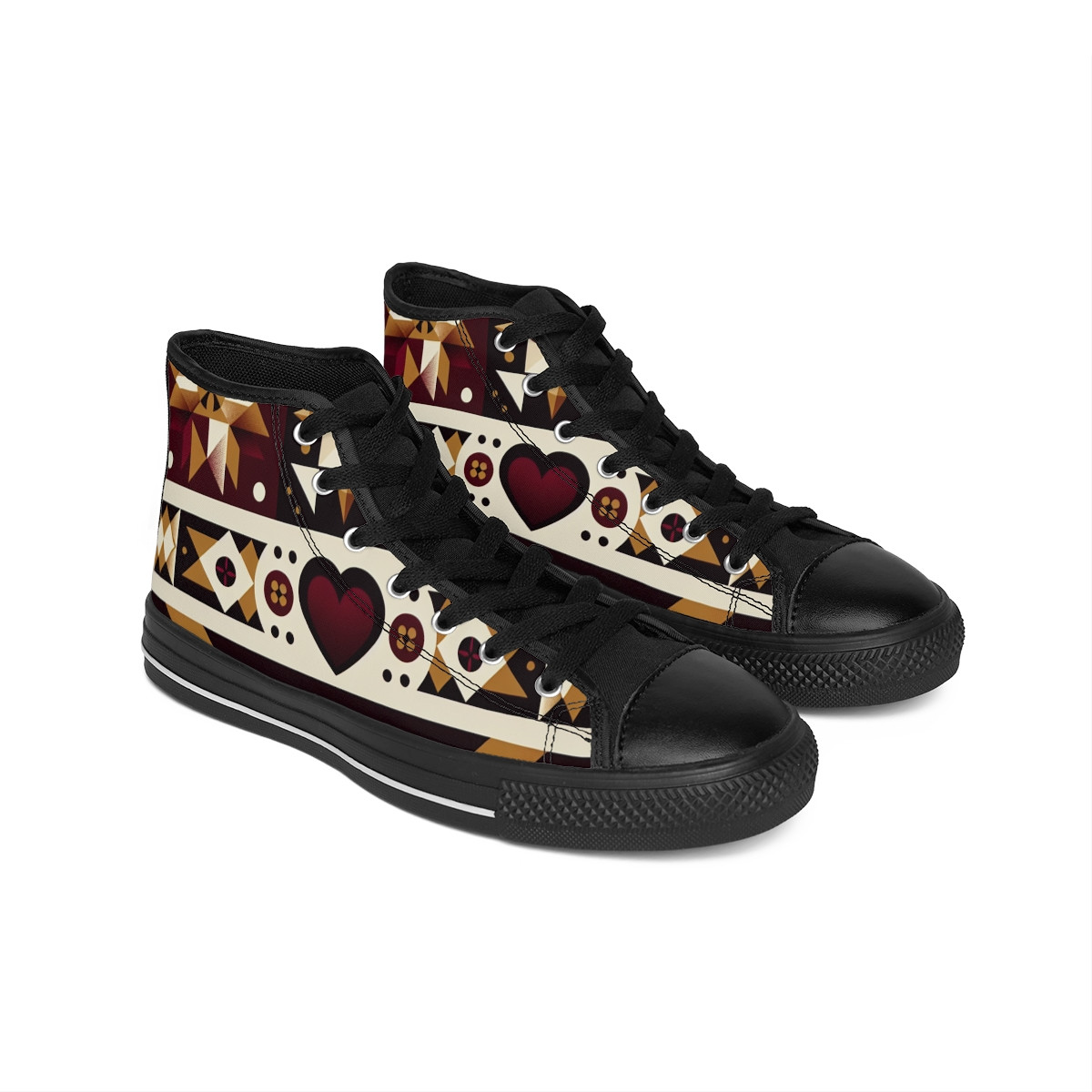 "AfroStride Kente Kicks" - Men's Classic Sneakers