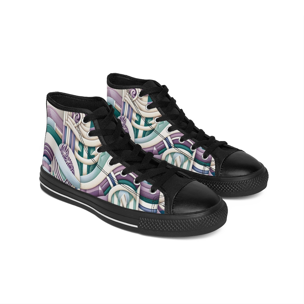 "AfriStride Kente Kicks" - Women's Classic Sneakers