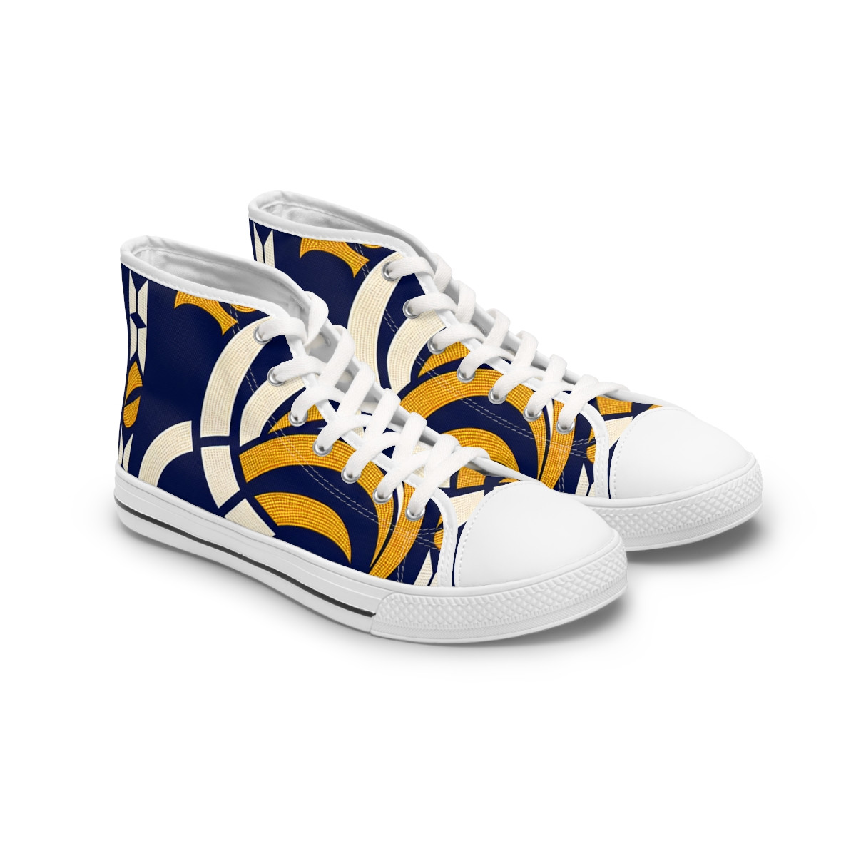 AfroFusion Kente Kicks - Womn's High top Sneakers