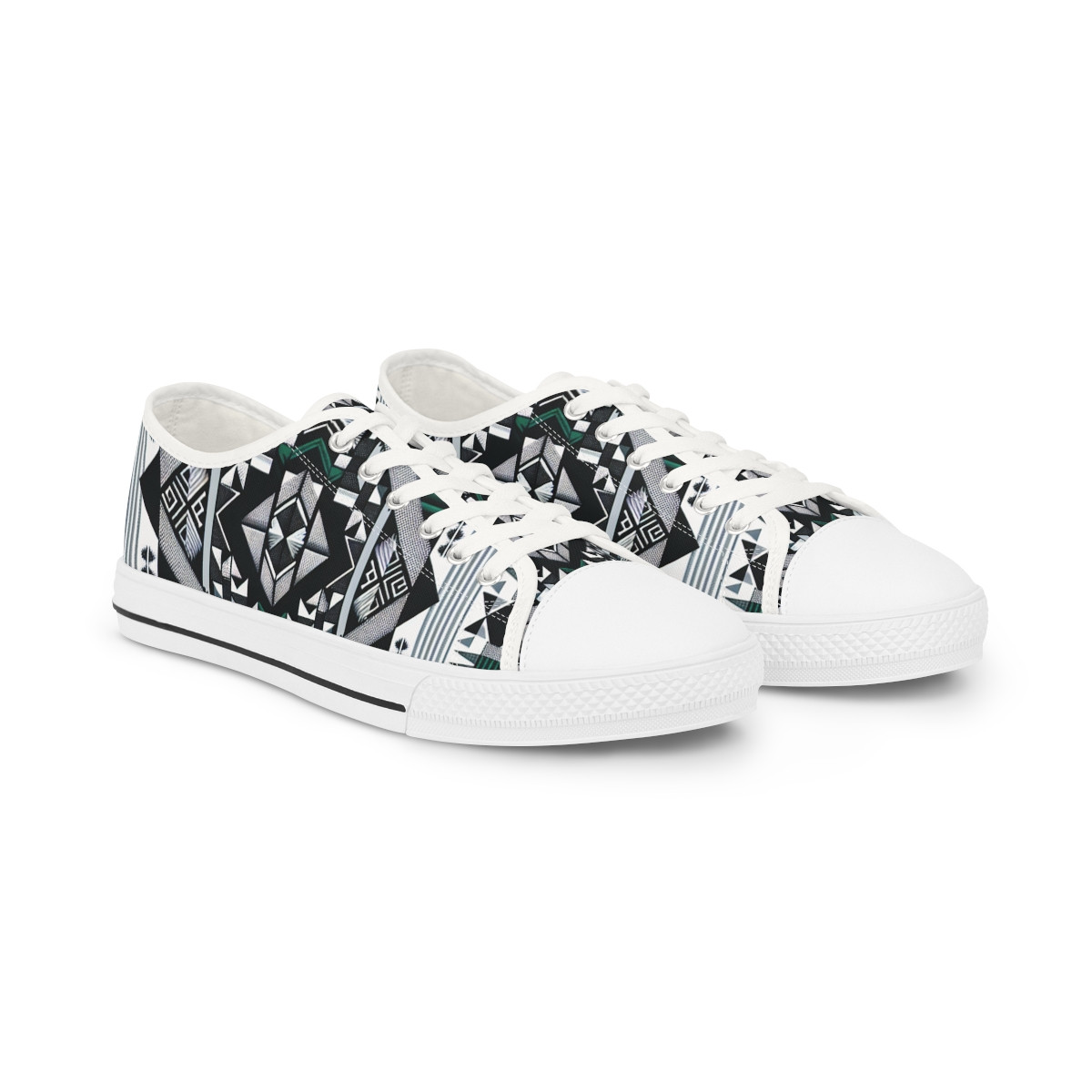 "AfroPulse Kente Kicks" - Men's Lowtop Sneakers