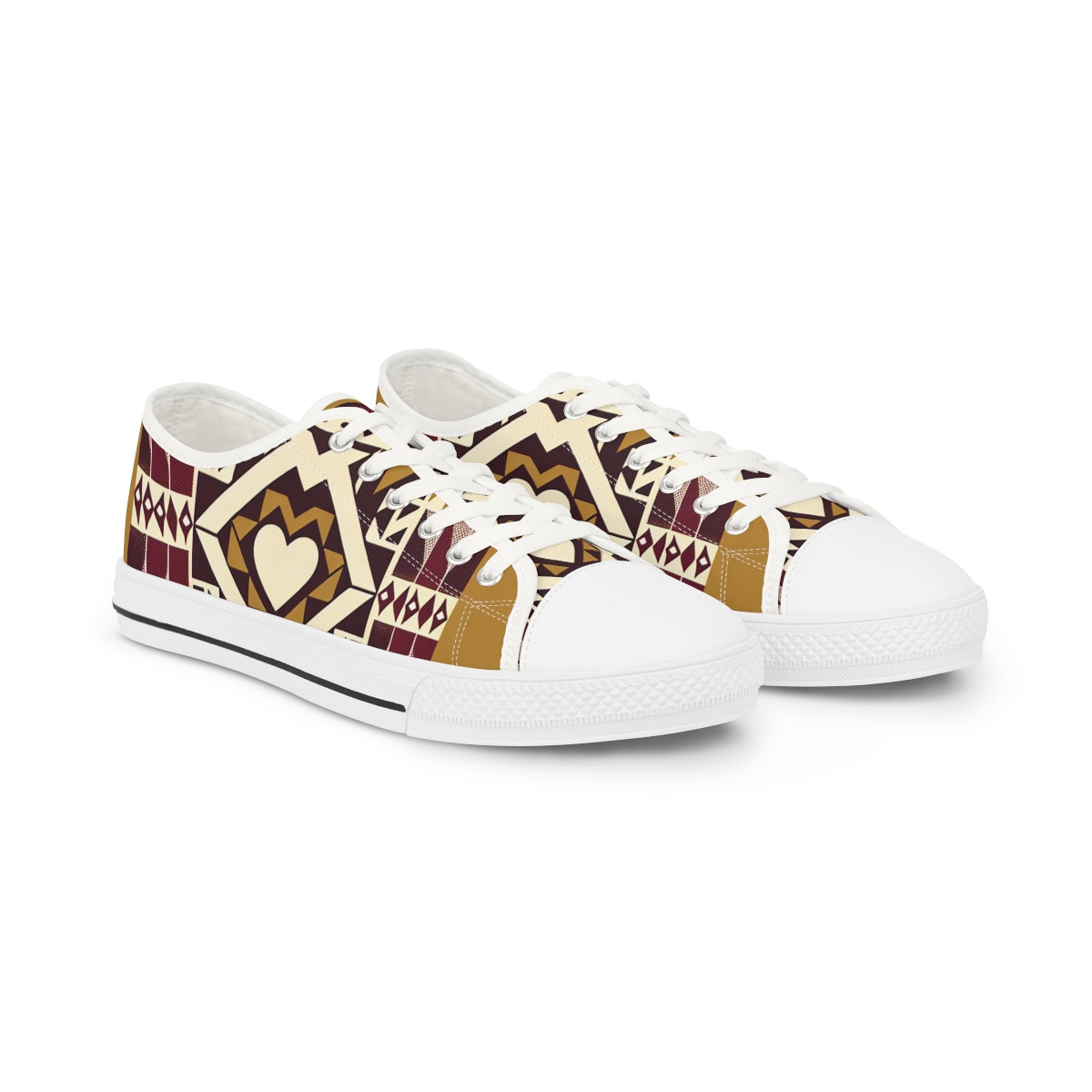 "HeritageStride Kente Kicks" - Men's Lowtop Sneakers