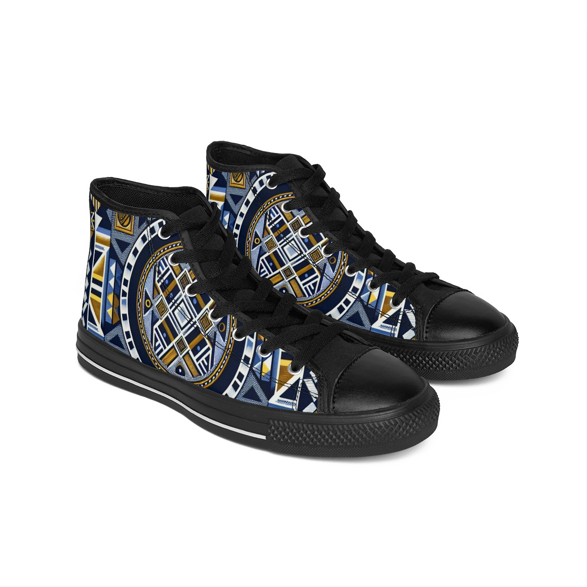 "AfroEchelon Kente Kicks" - Men's Classic Sneakers