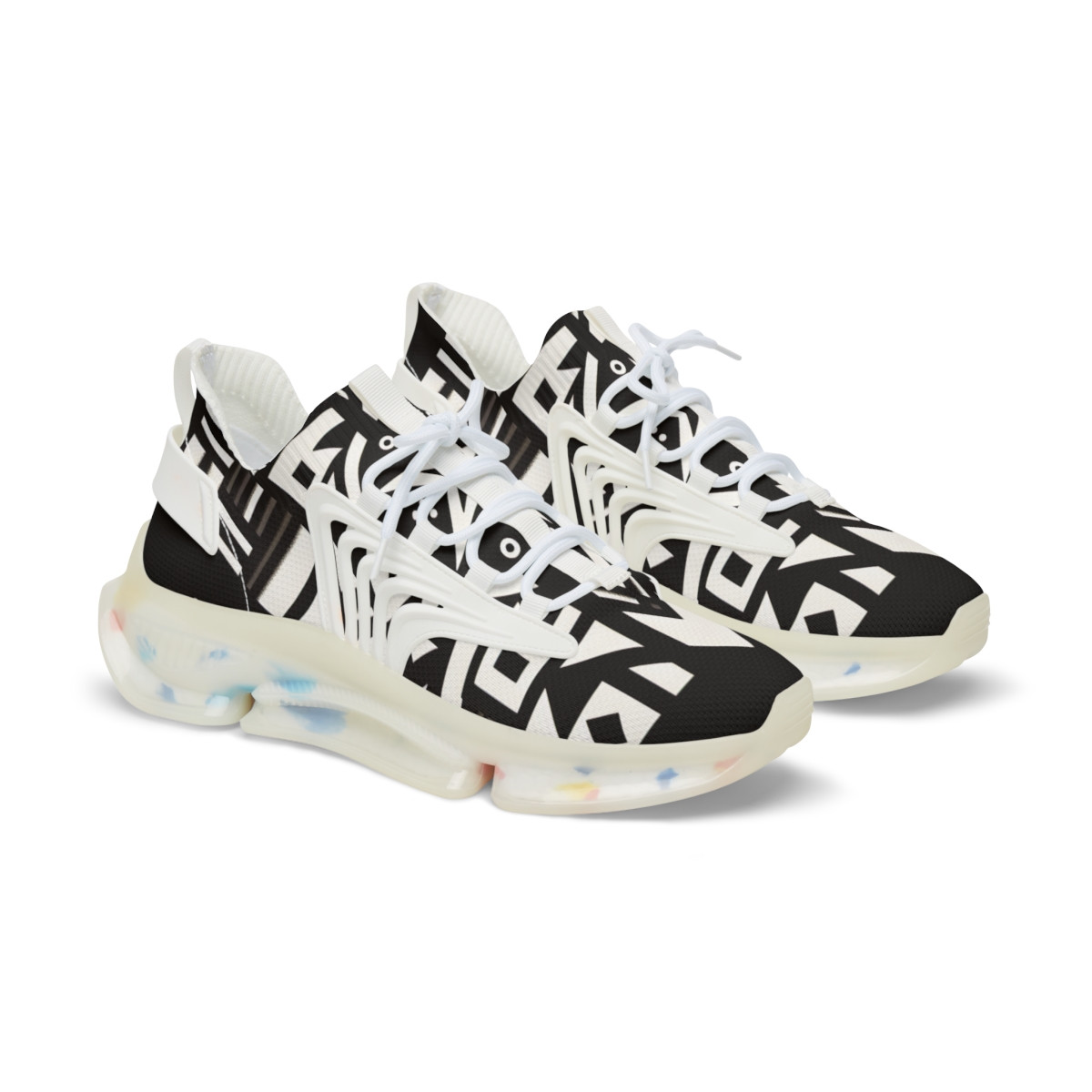 "AfroStride Kente Kicks" - Men's Mesh Sneaker