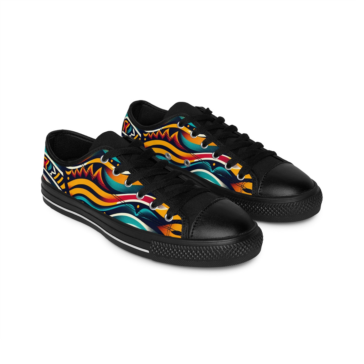 "AfroStride Kente Kicks" - Men's Sneakers
