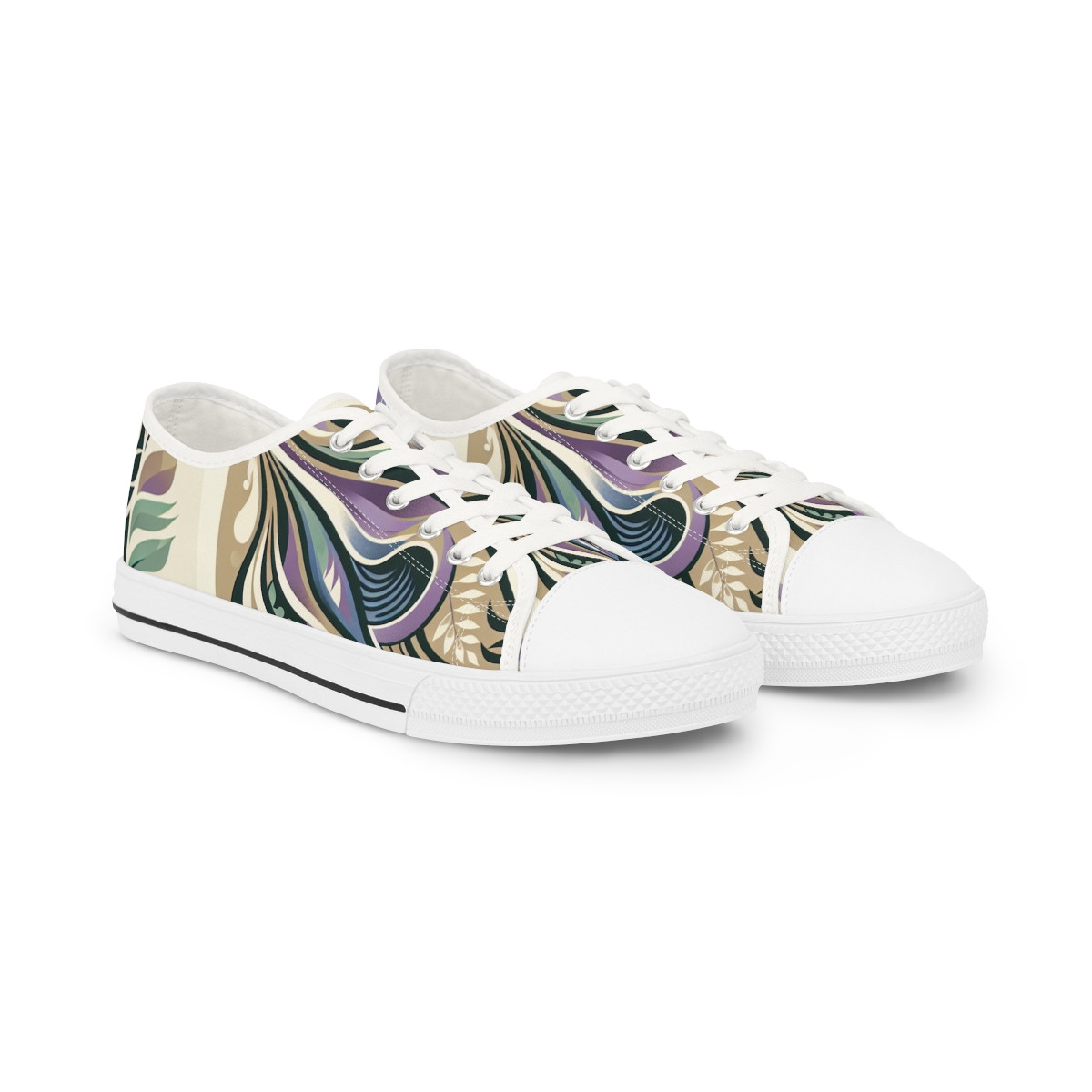 "Step Rhythm Kente Kicks" - Men's Lowtop Sneakers