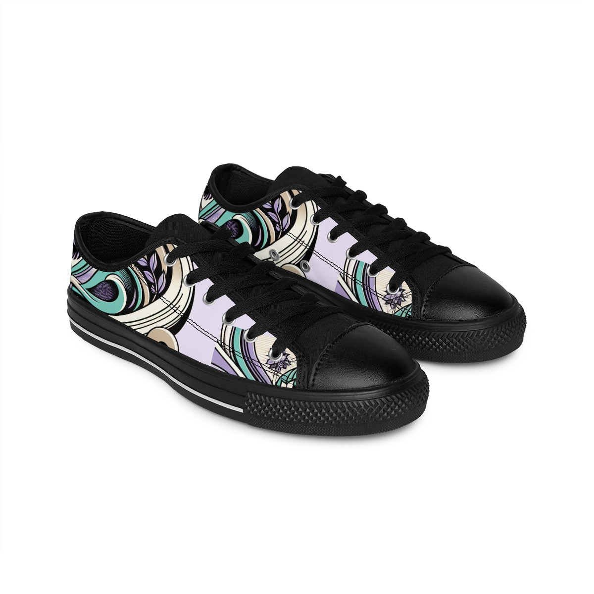 "HeritageStride Kente Kicks" - Women's Sneakers