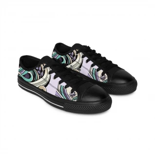 "HeritageStride Kente Kicks" - Women's Sneakers