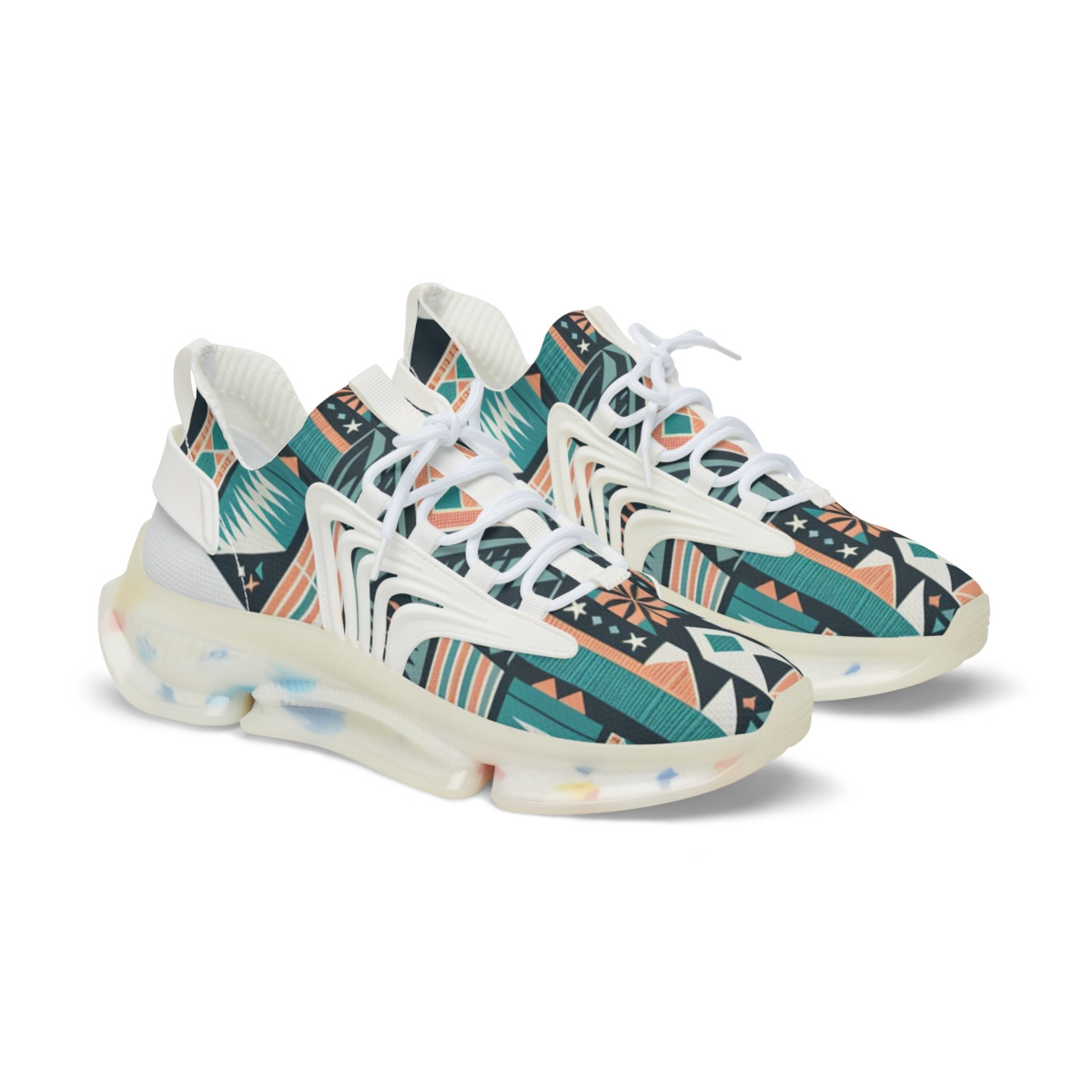 "Heritage Stride Kente Sneakers" - Men's Mesh Sneaker