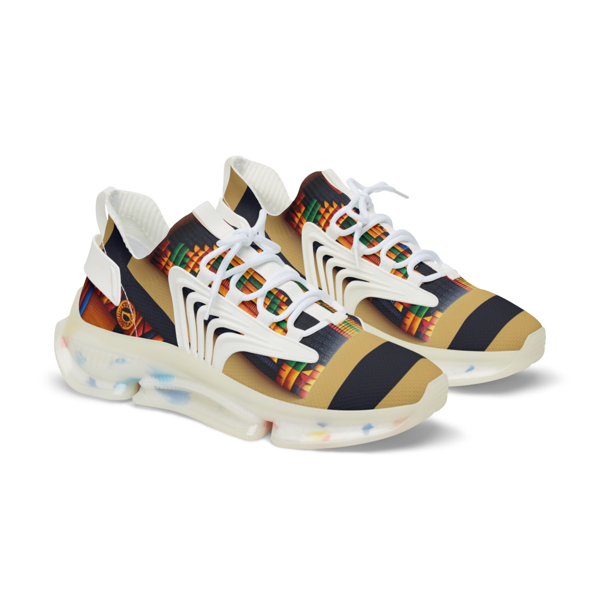 "AfroKicks: Kente Fusion Sneakers" - Men's Mesh Sneaker
