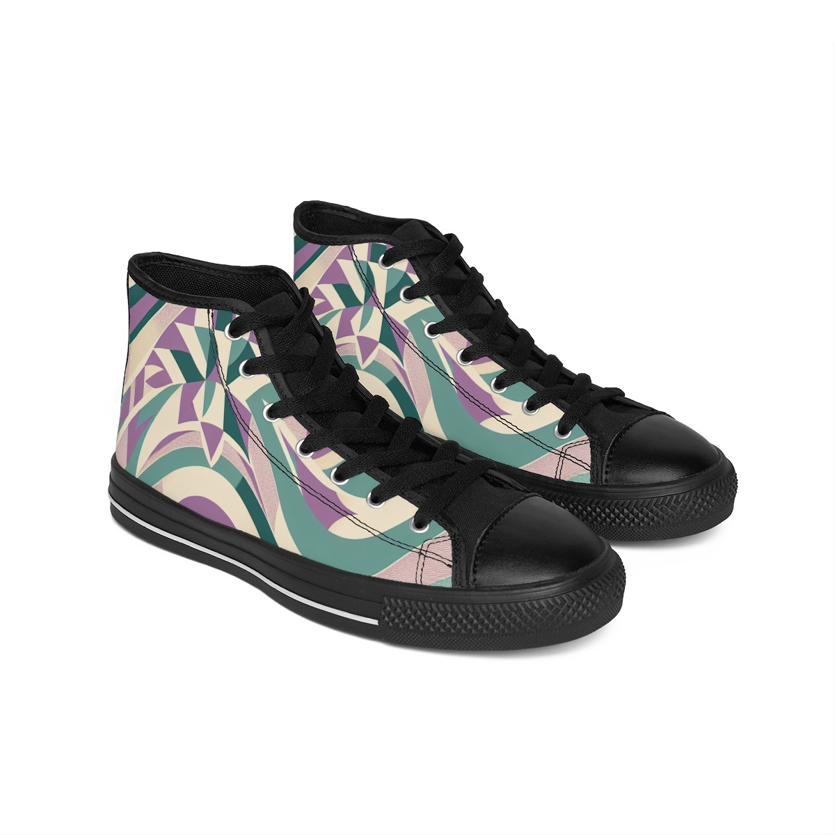 "AfroFlair Kente Kicks" - Women's Classic Sneakers