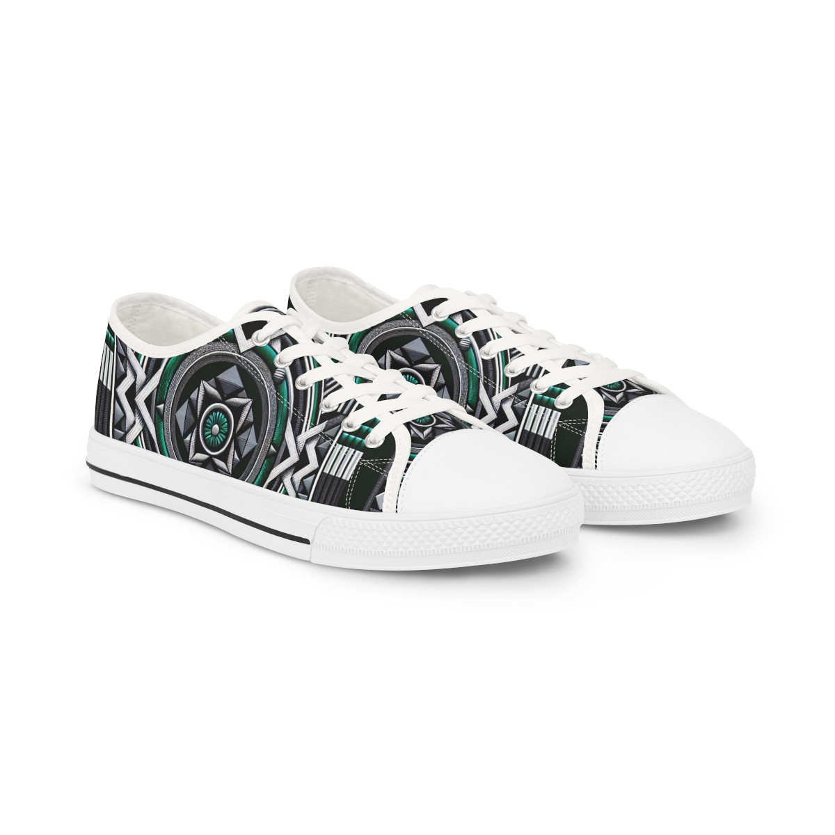 "AfroRhythm Kente Kicks" - Men's Lowtop Sneakers