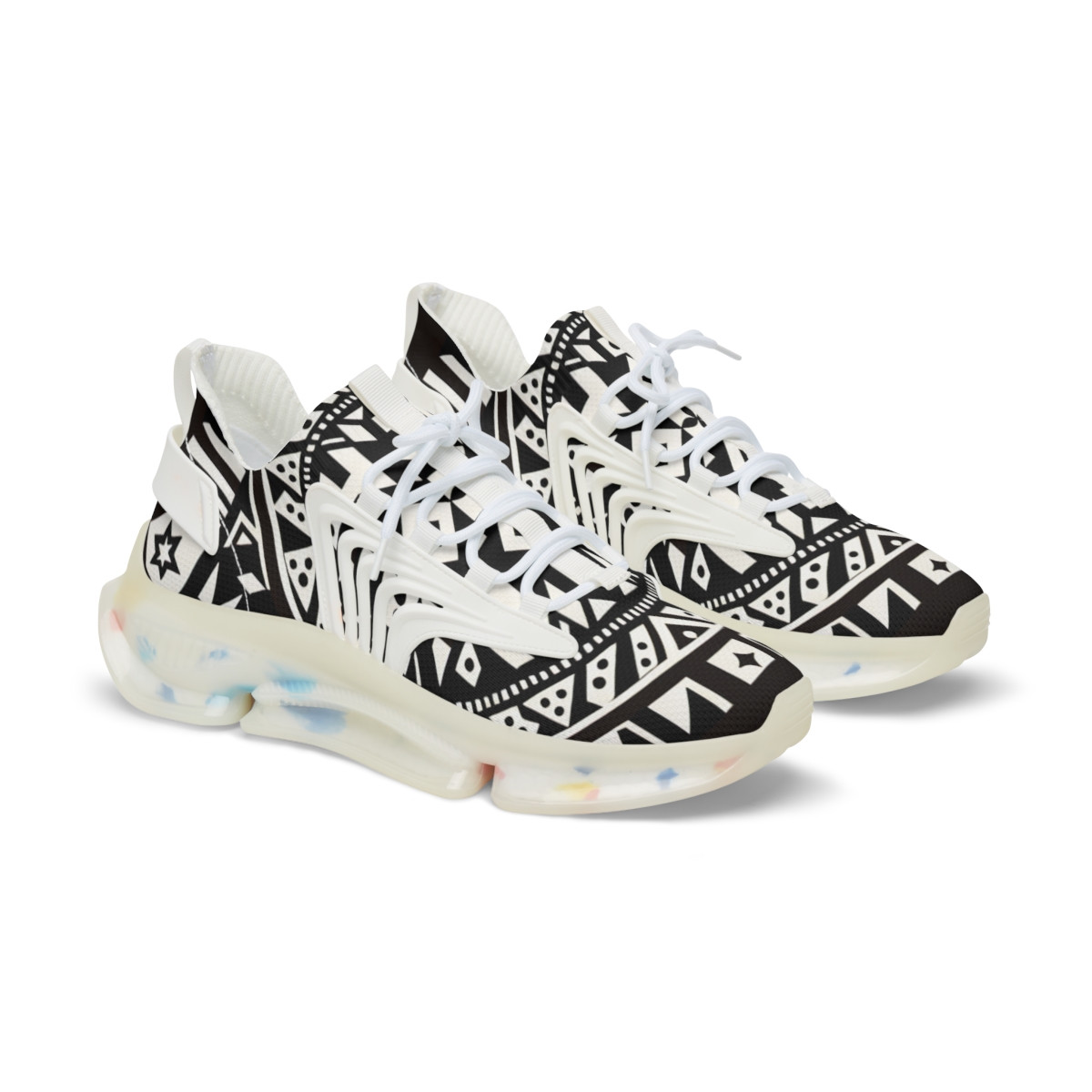 "AfroStride Kente Kicks" - Men's Mesh Sneaker