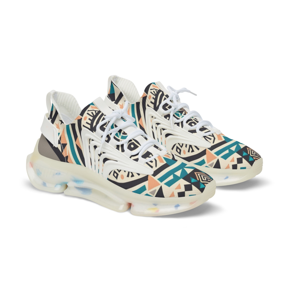 "Heritage Stride: Kente Couture Sneakers" - Men's Mesh Sneaker