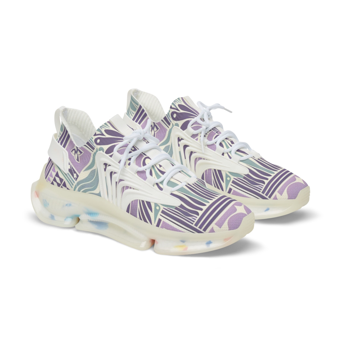 "AfroStride Kaleidoscope Kicks" - Men's Mesh Sneaker