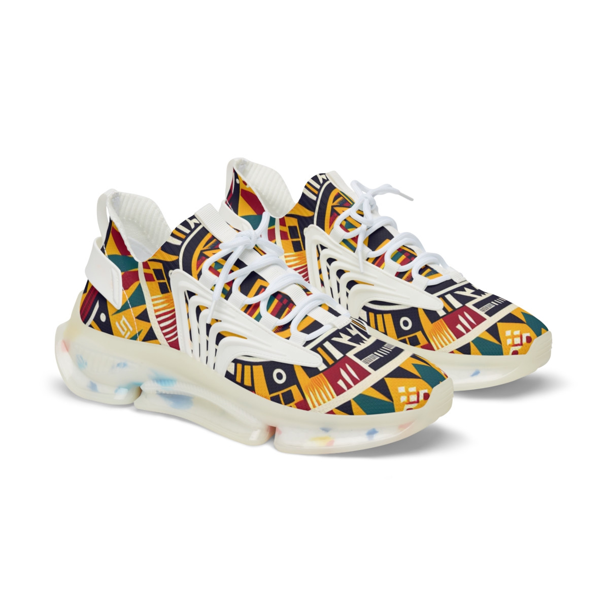 "AfroDynasty Kente Kicks" - Men's Mesh Sneaker