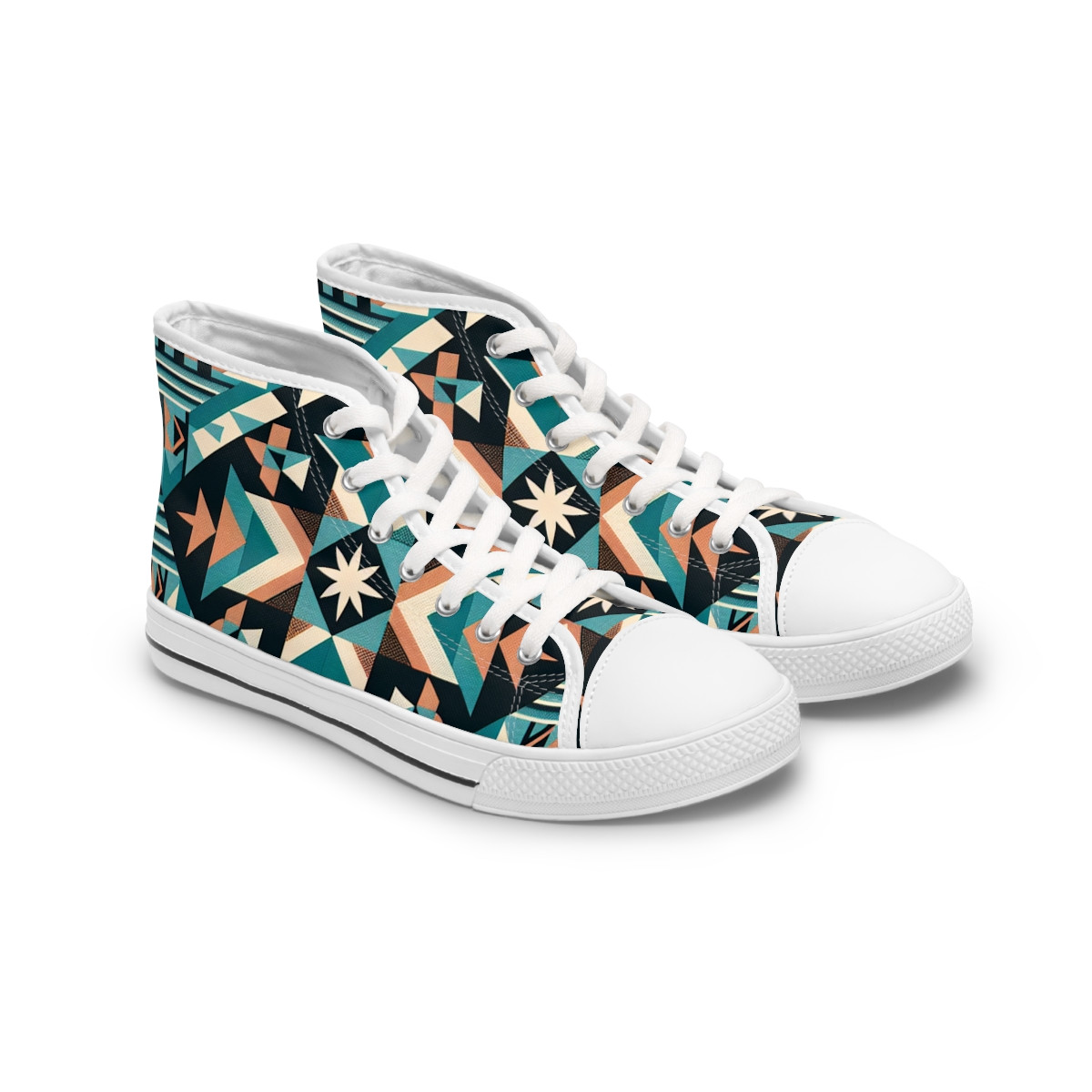 "AfroFusion Kicks" - Womn's High top Sneakers