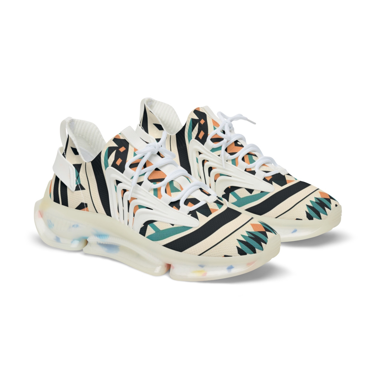 "AfroFusion Kente Kicks" - Men's Mesh Sneaker