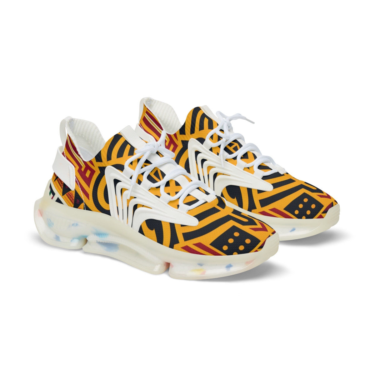 "AfroFusion Kente Kicks" - Men's Mesh Sneaker