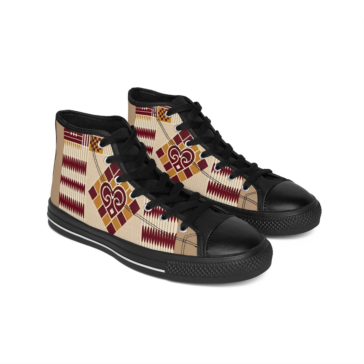 "KenteKicks: AfroFusion Footwear" - Men's Classic Sneakers