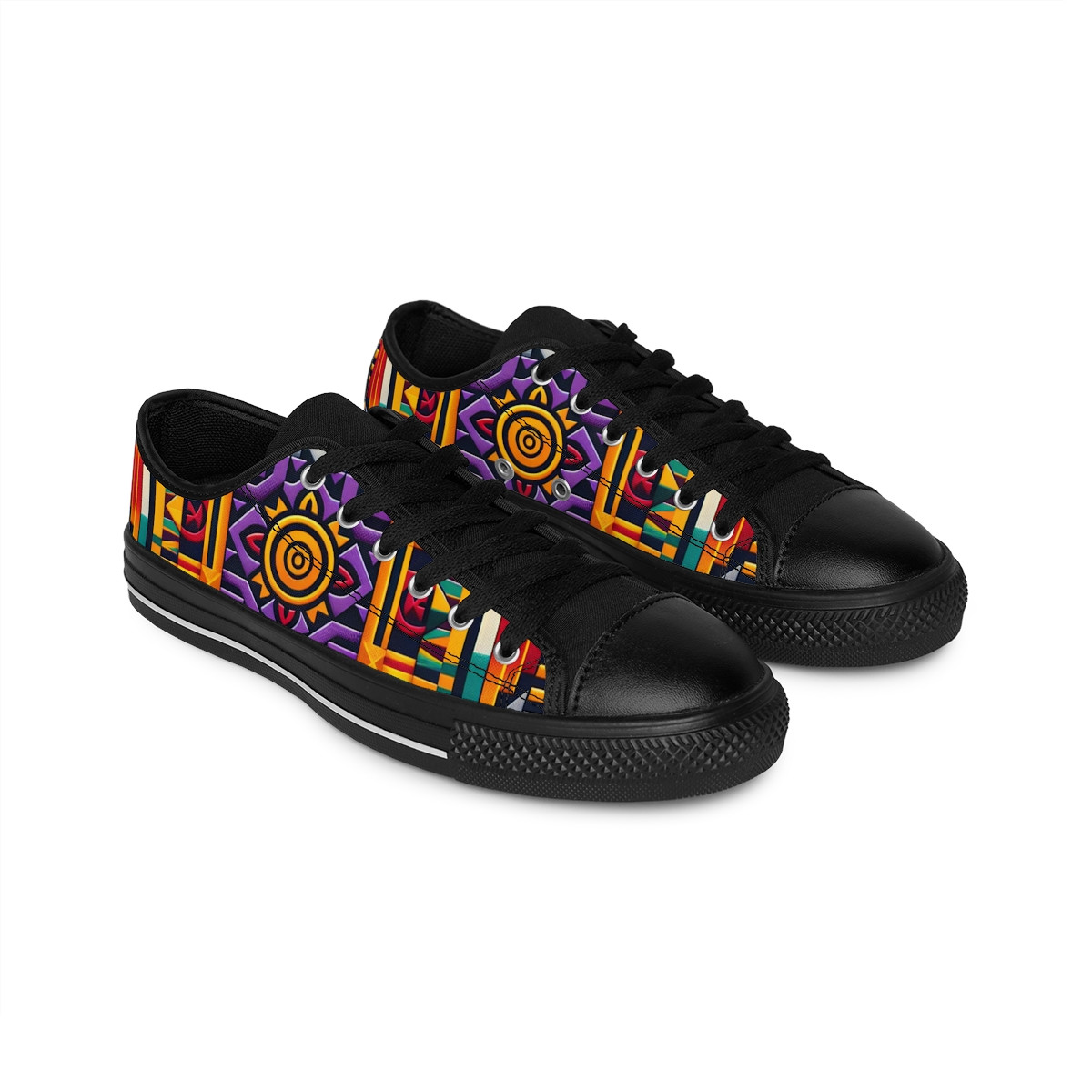 "AfroStride Kente Kicks" - Men's Sneakers