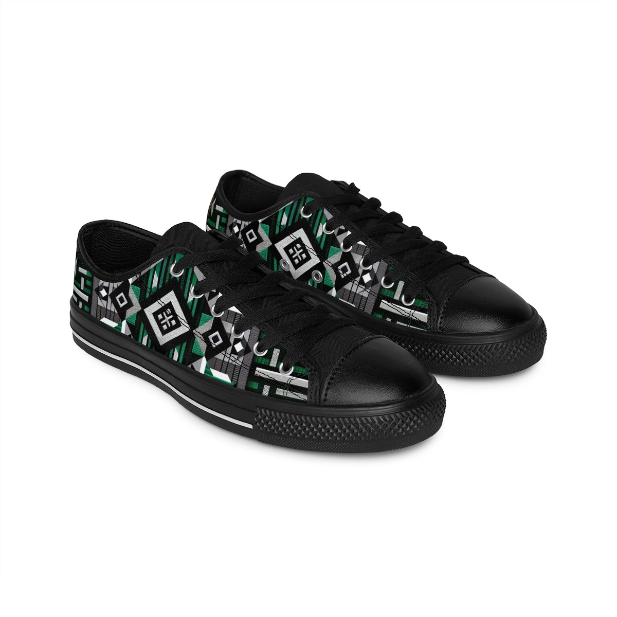 "AfroStride Kente Kicks" - Women's Sneakers