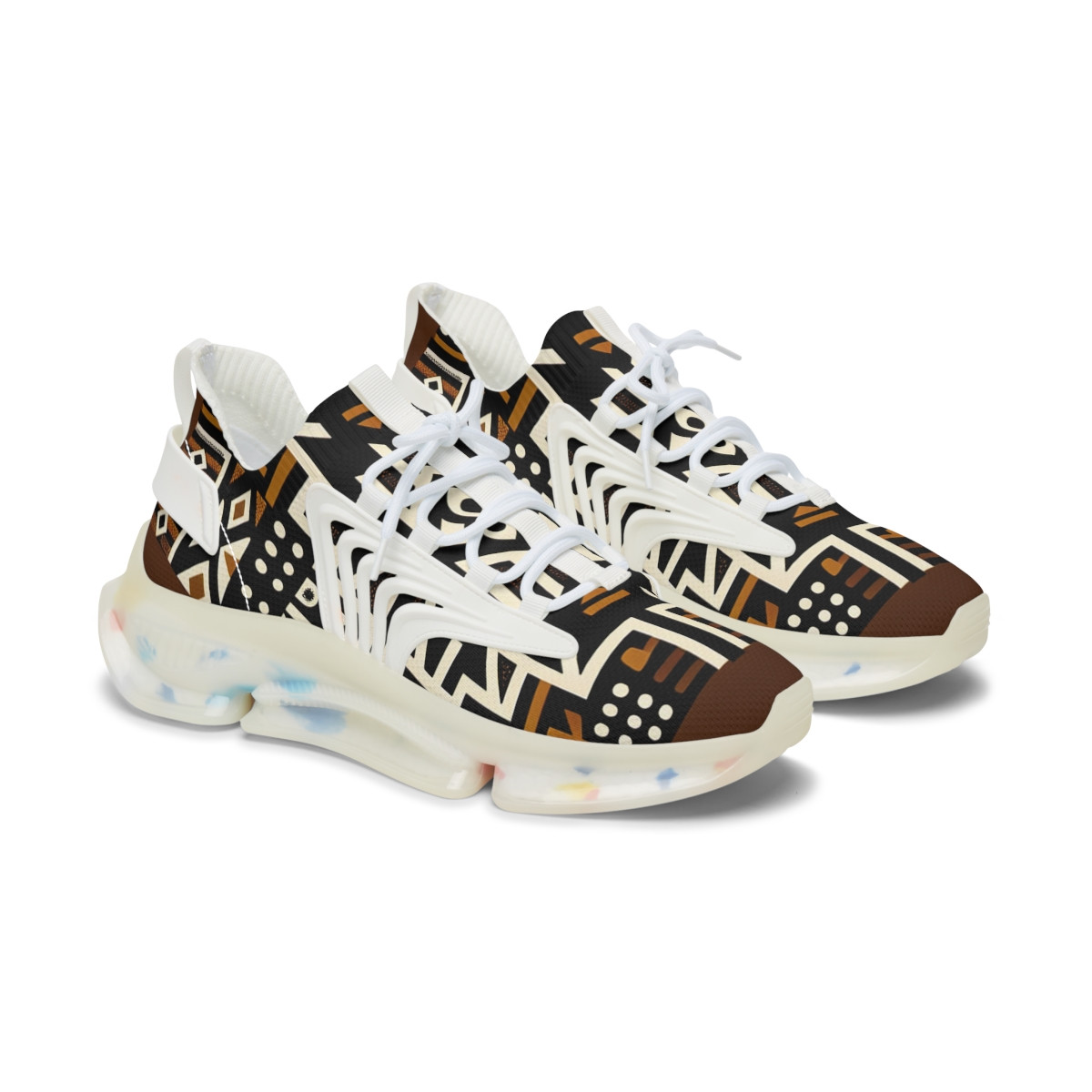 Kente Kaleidoscope Kicks - Women's Mesh Sneaker