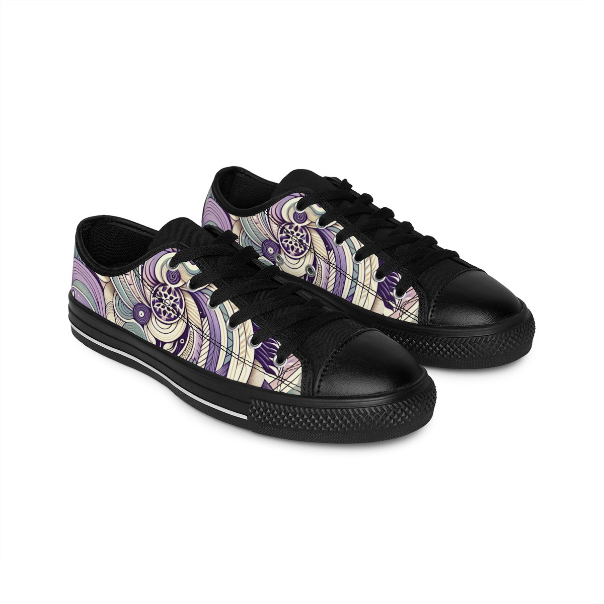 "AfroStride Kente Kicks" - Women's Sneakers