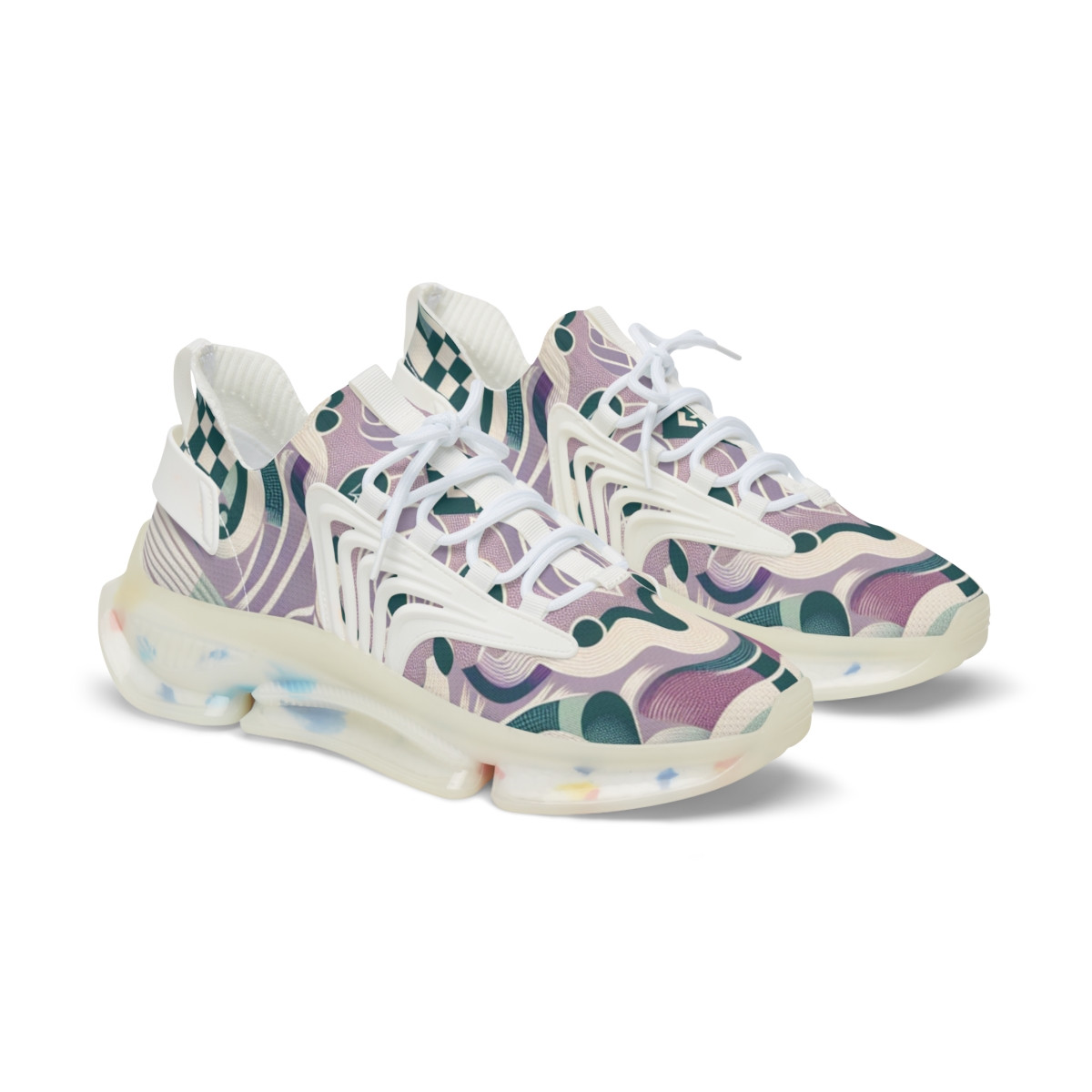 "AfroEssence Kente Kicks" - Men's Mesh Sneaker