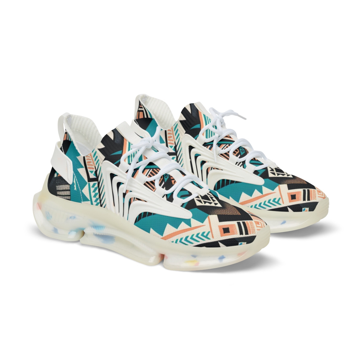 "AfroFusion Kente Kicks" - Men's Mesh Sneaker