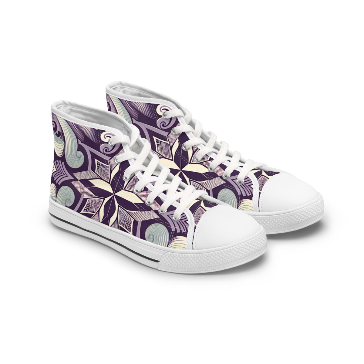 AfroStride Kente Kicks - Womn's High top Sneakers