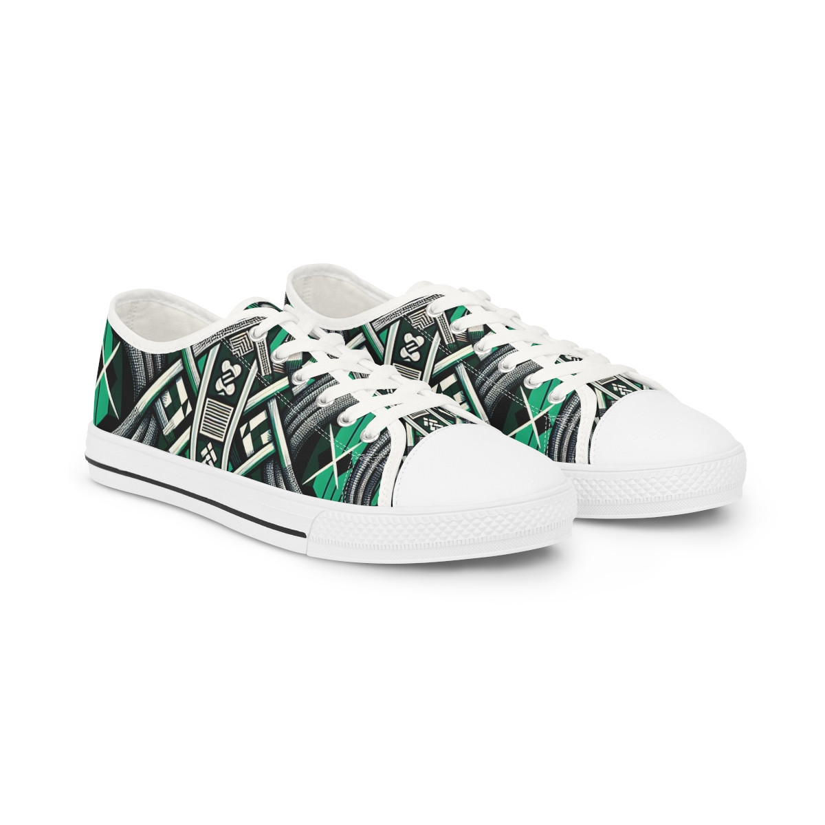 "AfroFusion Kente Kicks" - Men's Lowtop Sneakers