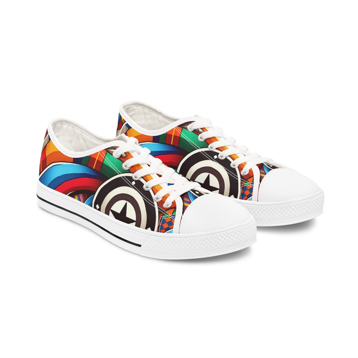 "AfroThread Royale Sneakers" - Women's Lowtop Sneakers