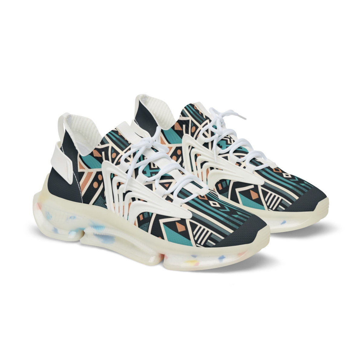 "AfroFusion Kente Kicks" - Men's Mesh Sneaker