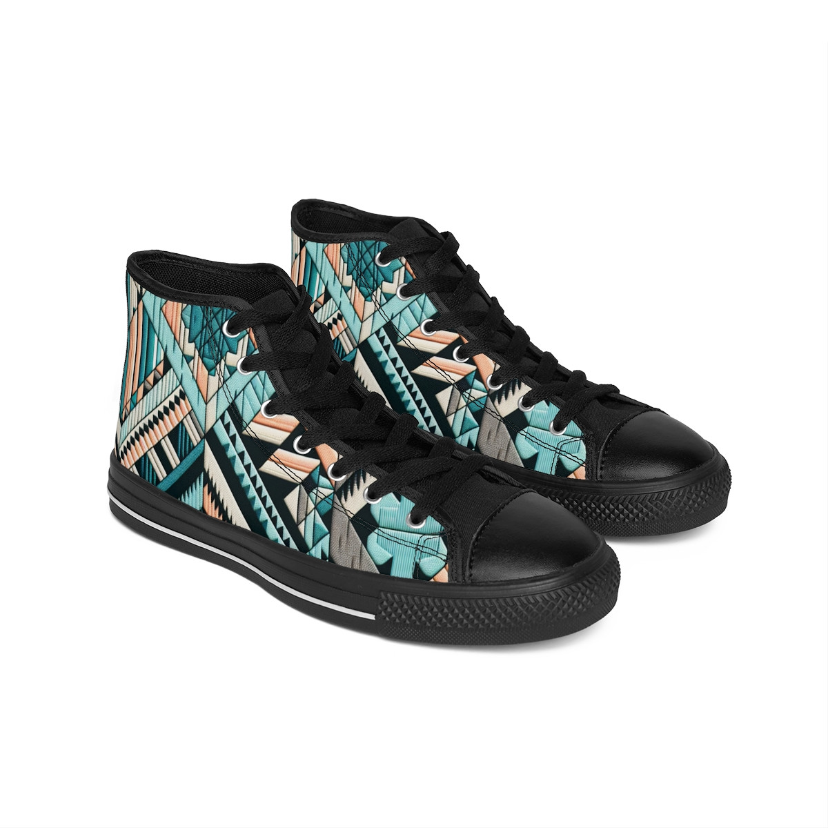 "AfroStride Kente Kicks" - Women's Classic Sneakers