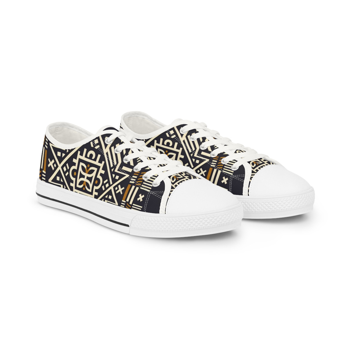 AfroSync Kente Kicks - Men's Lowtop Sneakers