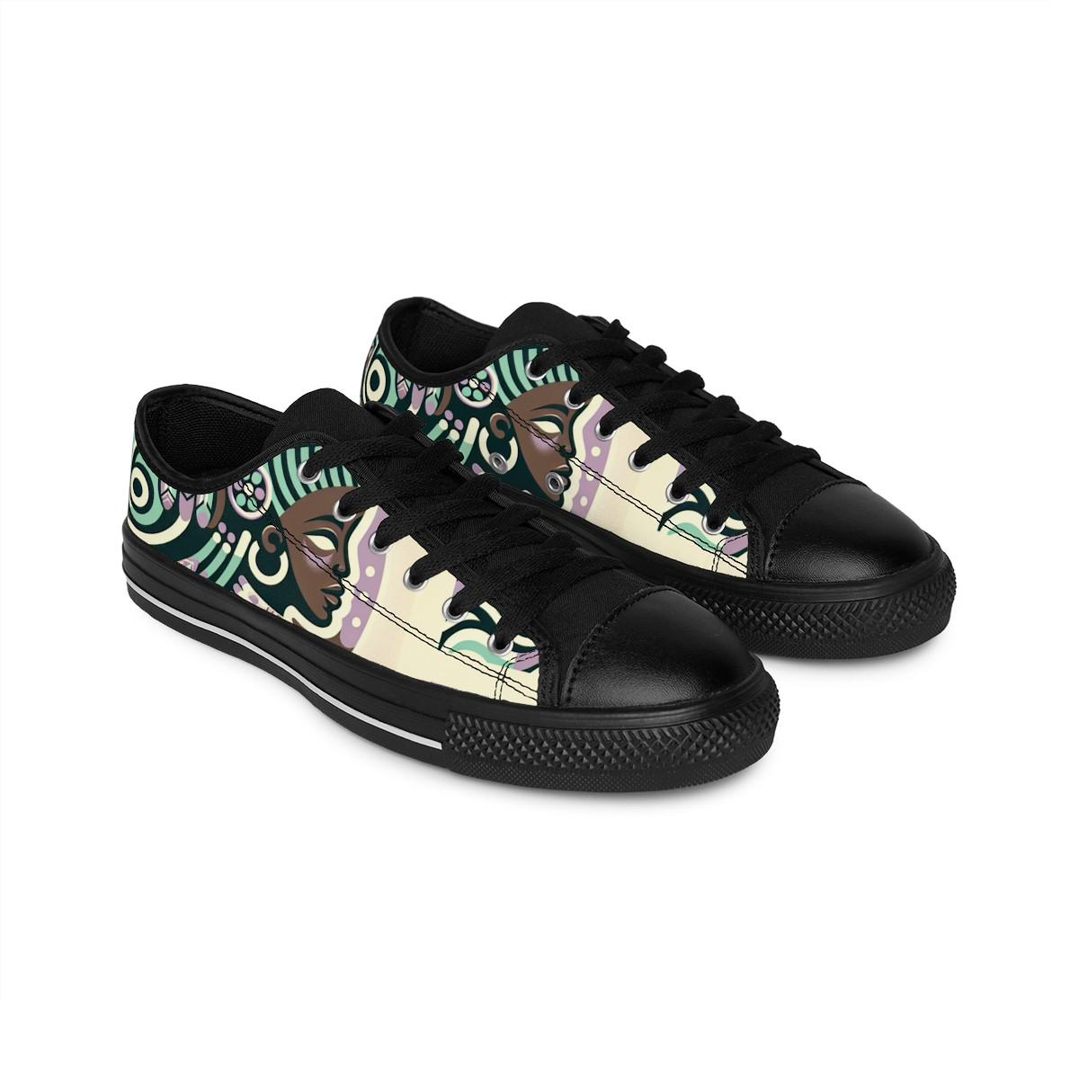 "AfroKicks RoyaltyStride" - Women's Sneakers