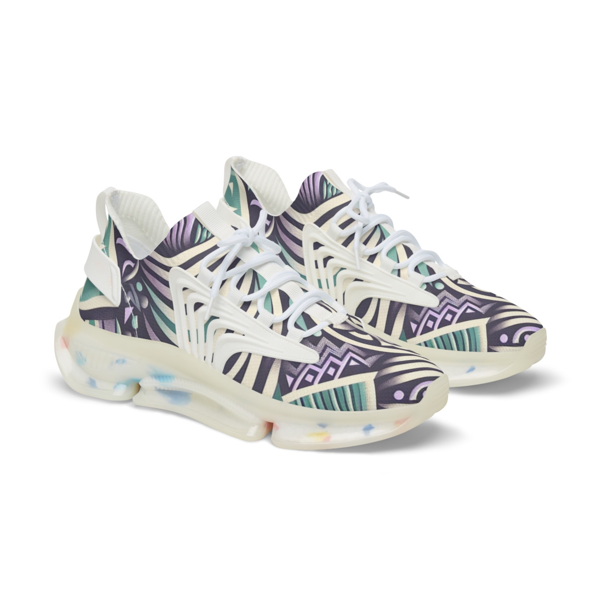 "AfroFusion Kente Kicks" - Men's Mesh Sneaker