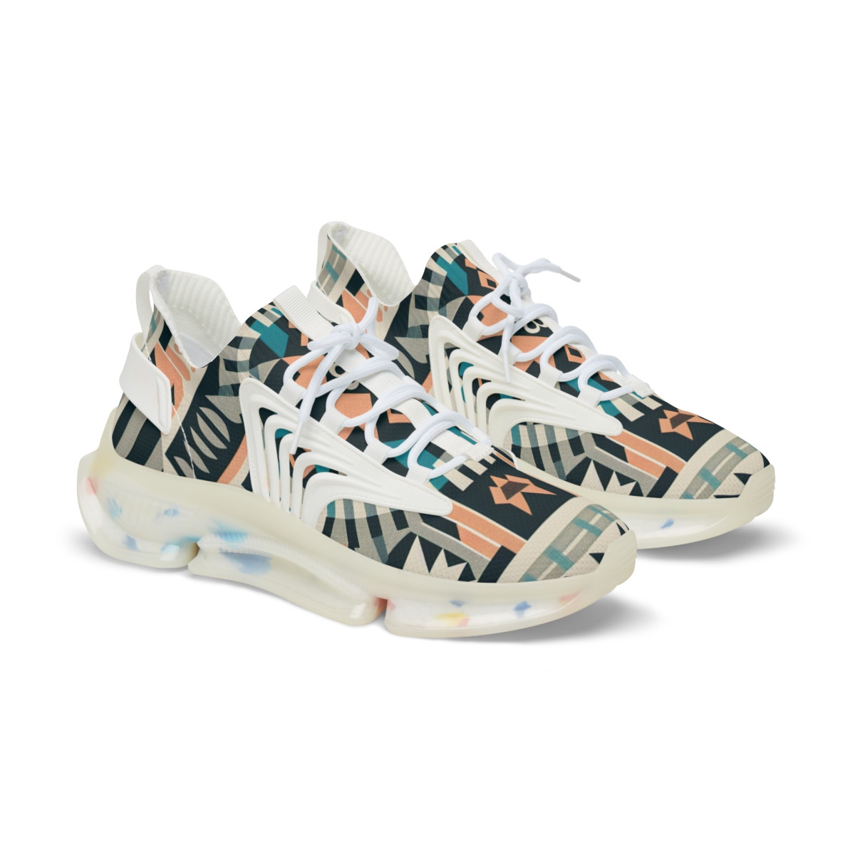 "Heritage Stride: Afrofusion Kente Sneakers" - Men's Mesh Sneaker