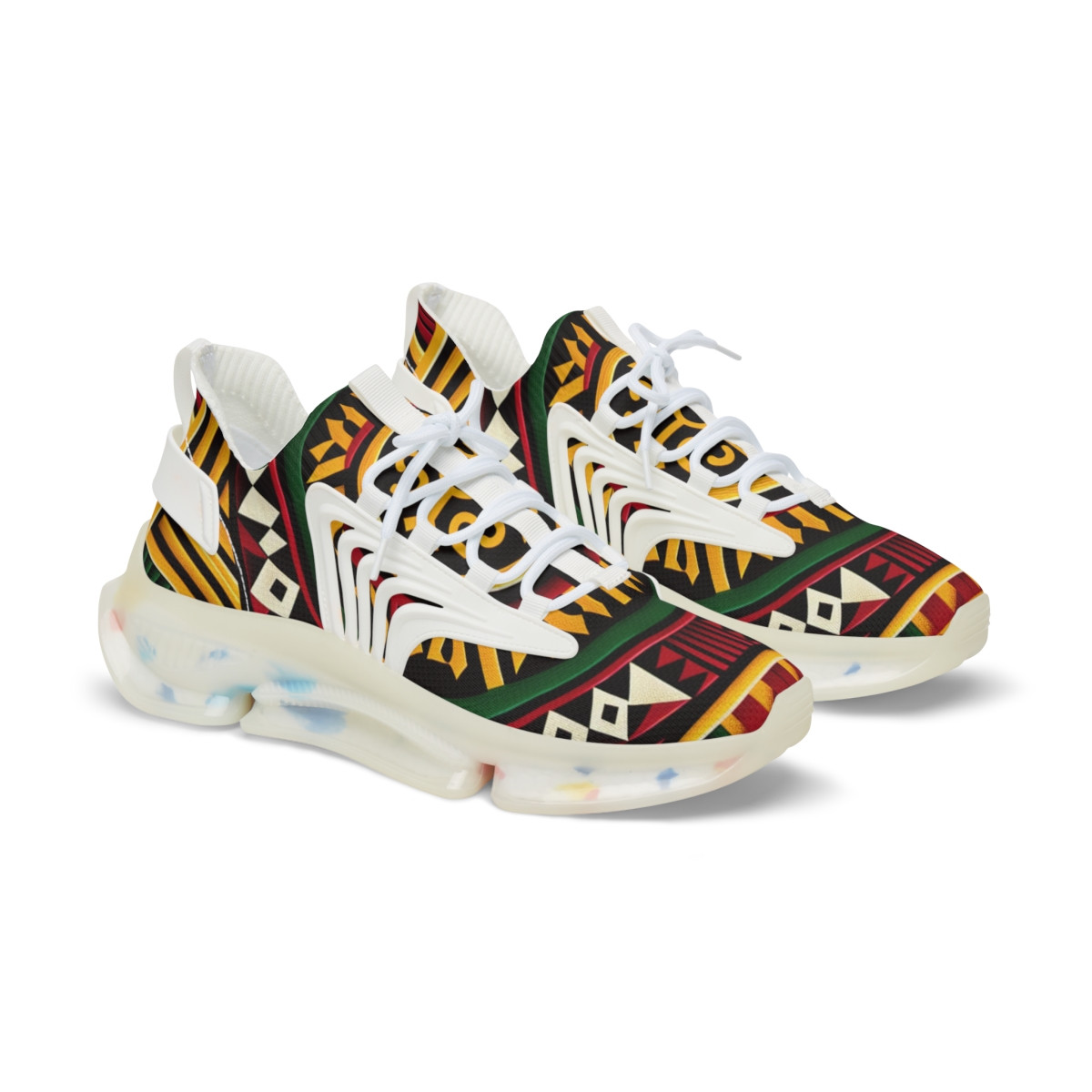 AfroStride Kente Kicks - Men's Mesh Sneaker