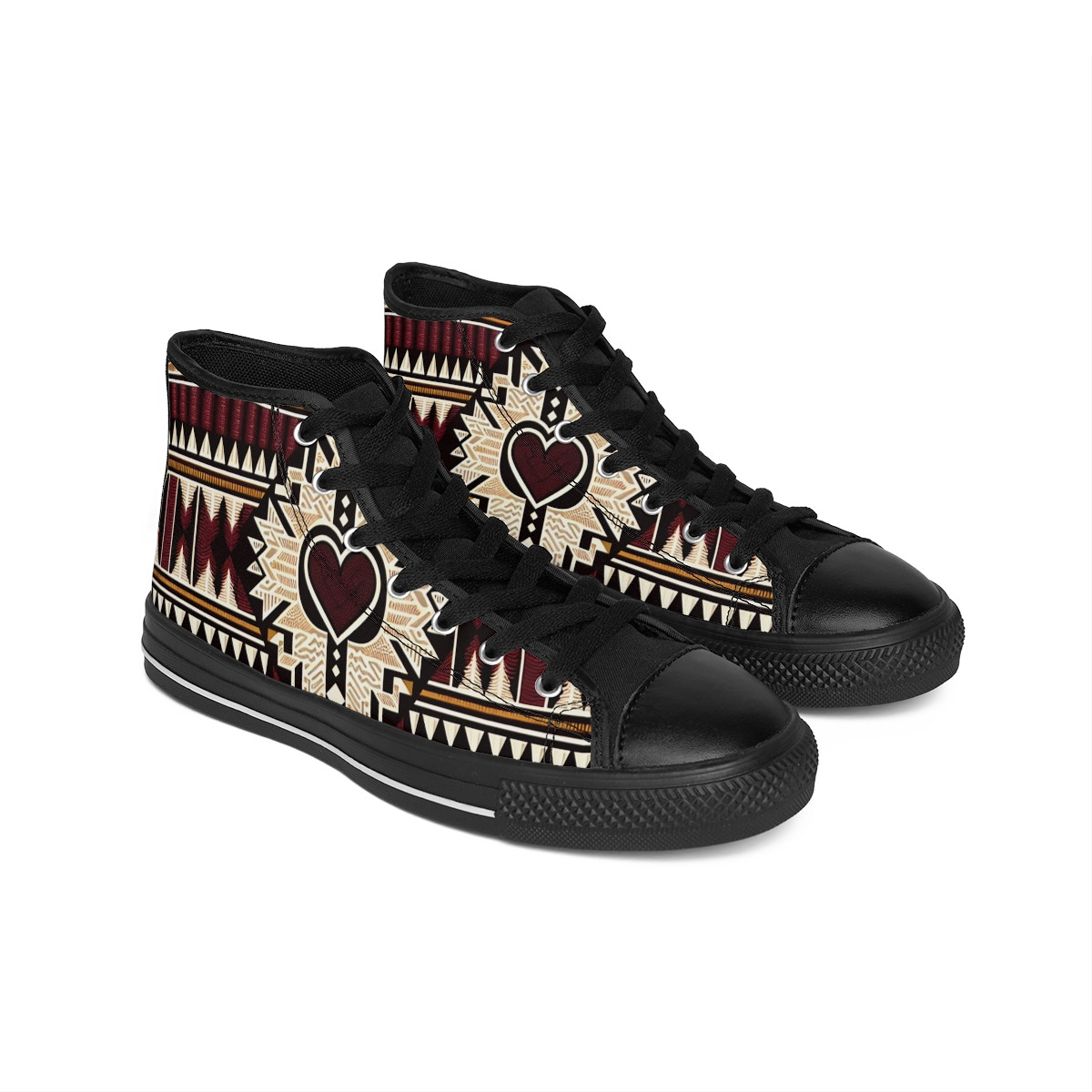 "Heritage Stride Kente Kicks" - Men's Classic Sneakers