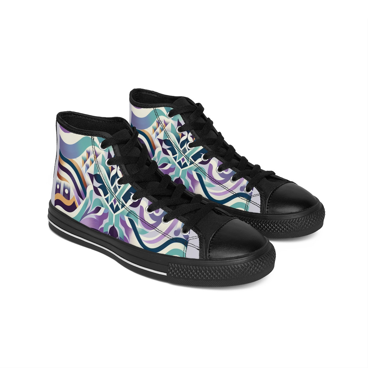 "Heritage Stride: Afrocentric Kente Kicks" - Women's Classic Sneakers