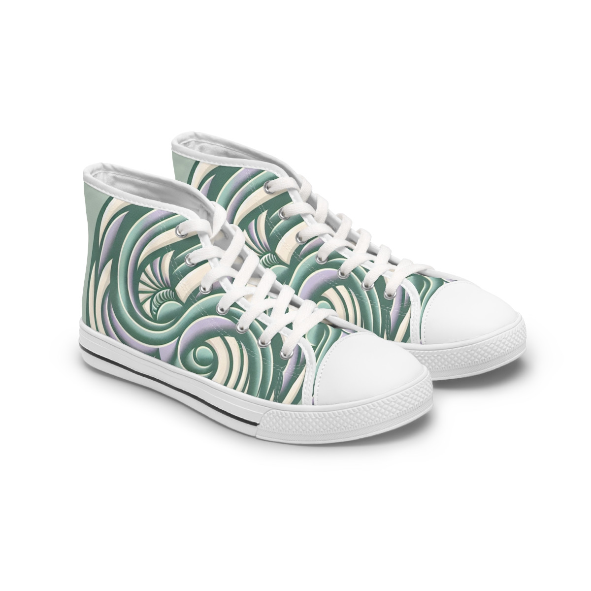 "AfroStride Kente Kicks" - Womn's High top Sneakers