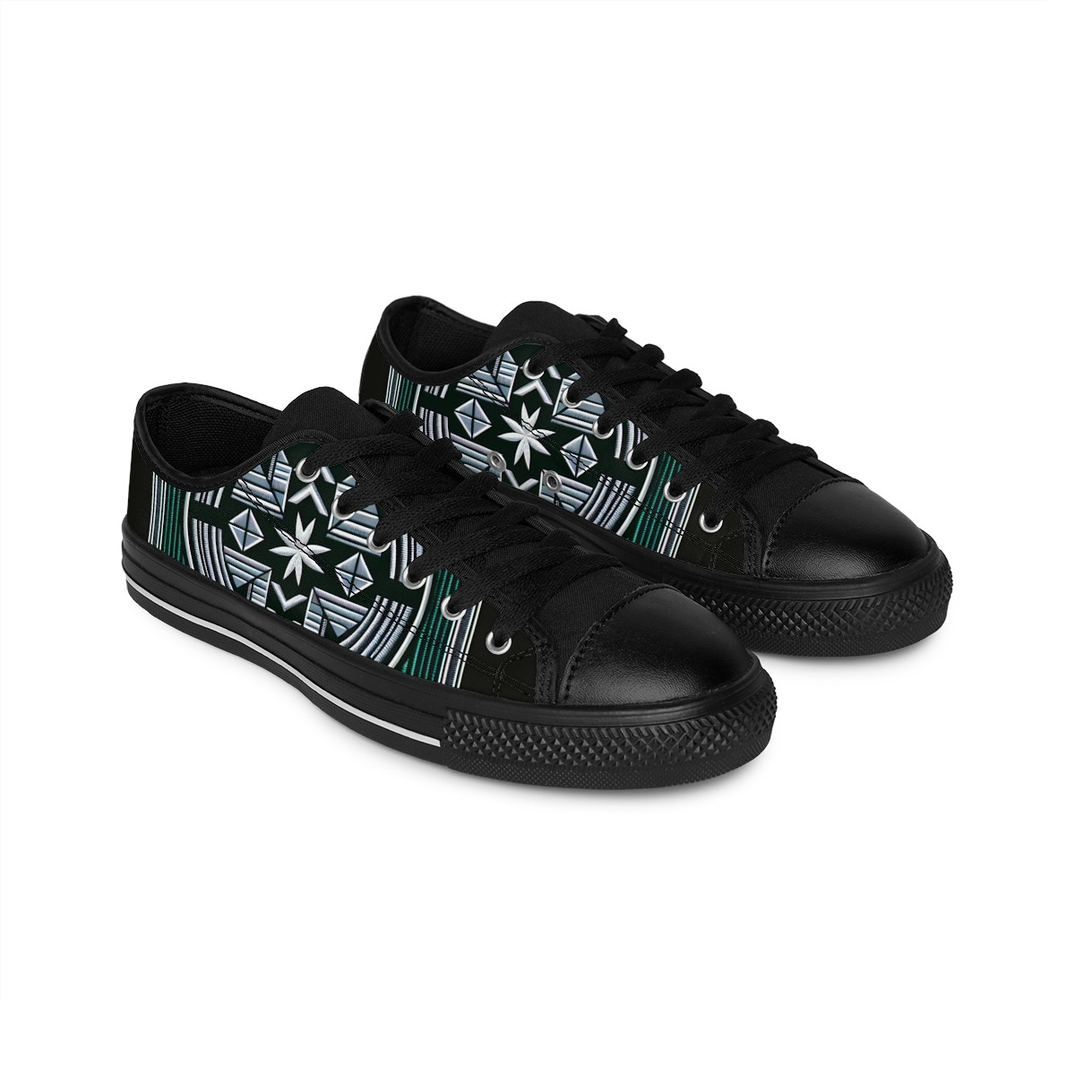 "AfroFusion Kente Kicks" - Women's Sneakers