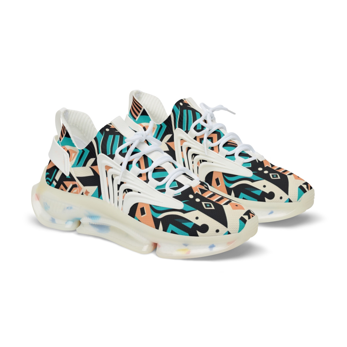 "KenteKicks: AfroFusion Footwear" - Men's Mesh Sneaker