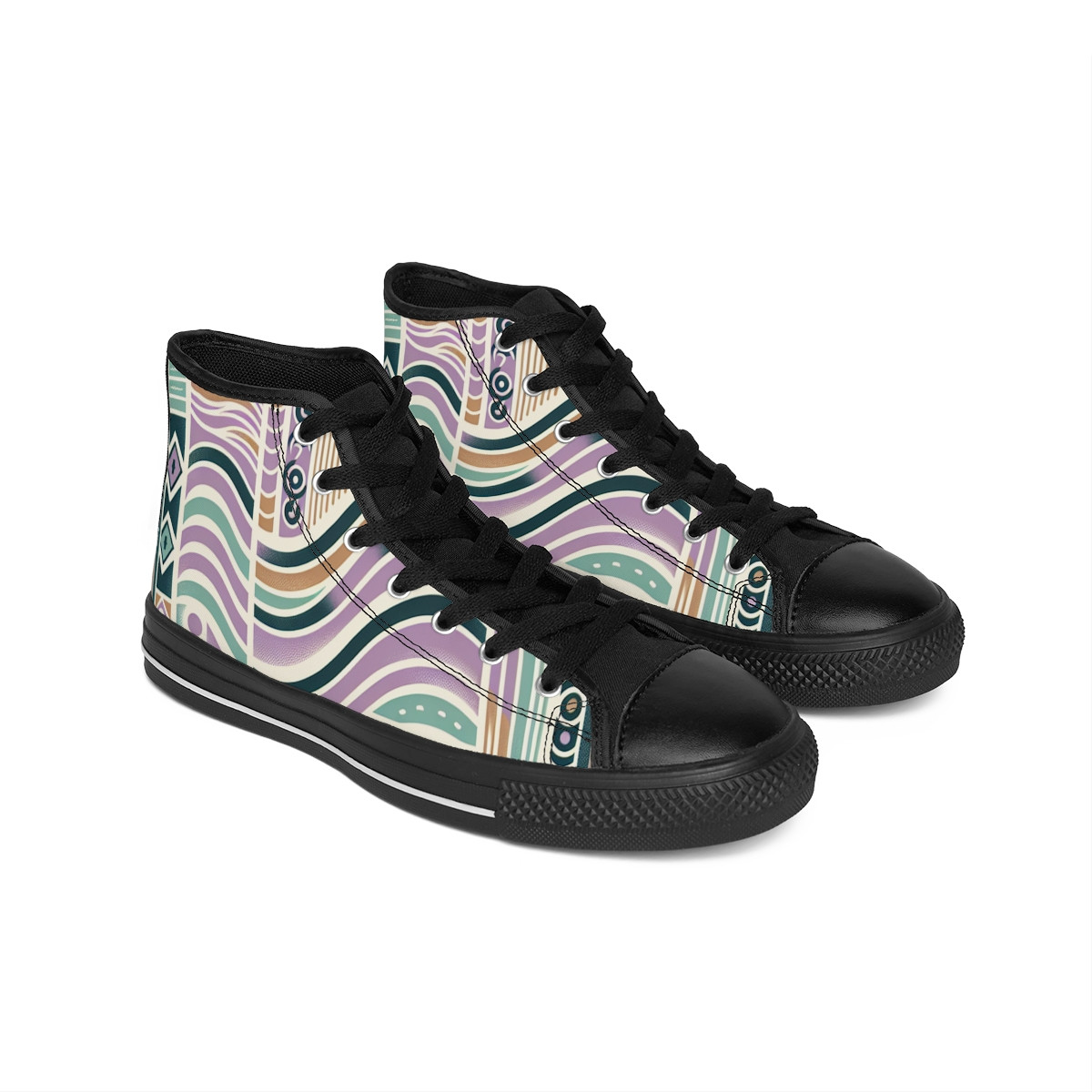 'AfroStride Kente Kicks' - Women's Classic Sneakers