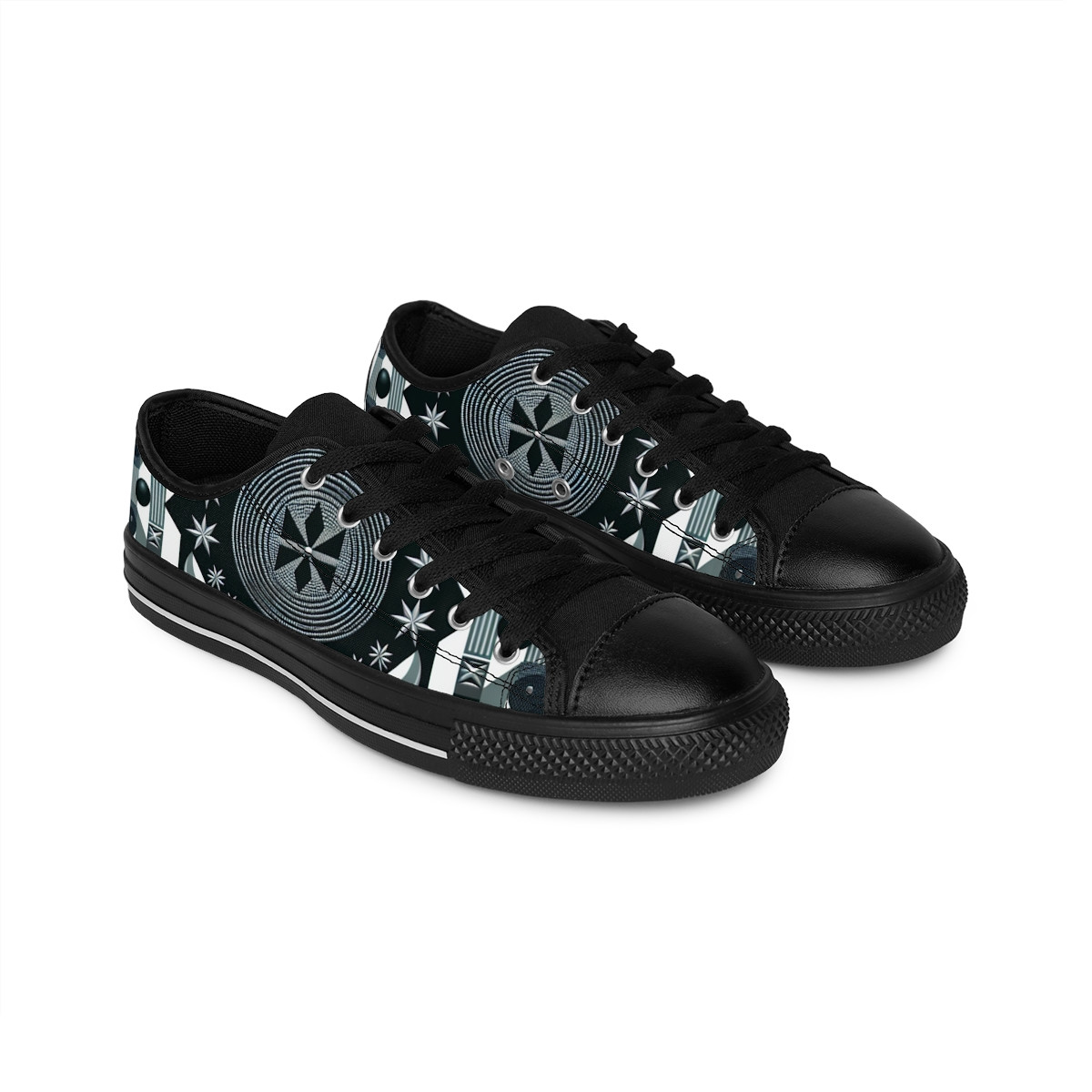 "AfroStride Kente Kicks" - Women's Sneakers