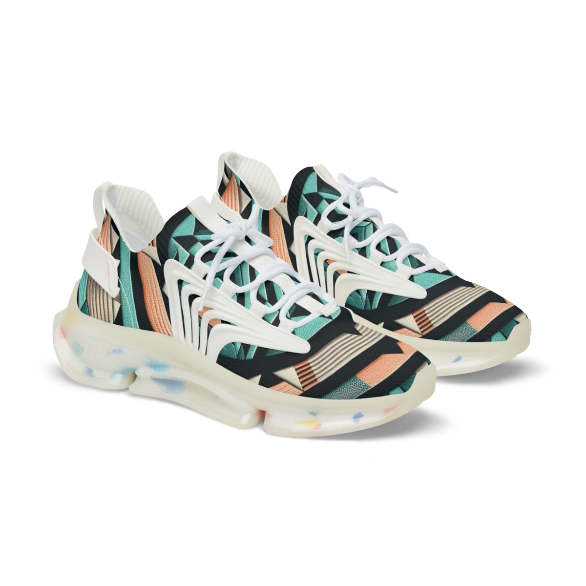 "AfroStride Kente Kicks" - Men's Mesh Sneaker