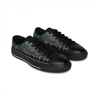 "AfroFusion Kente Kicks" - Women's Sneakers