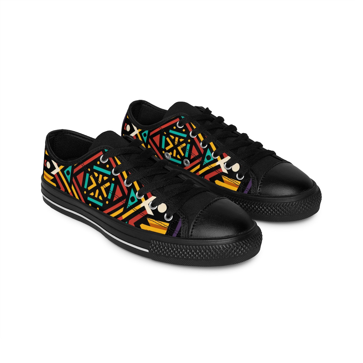 "AfroStride Kente Kicks" - Men's Sneakers