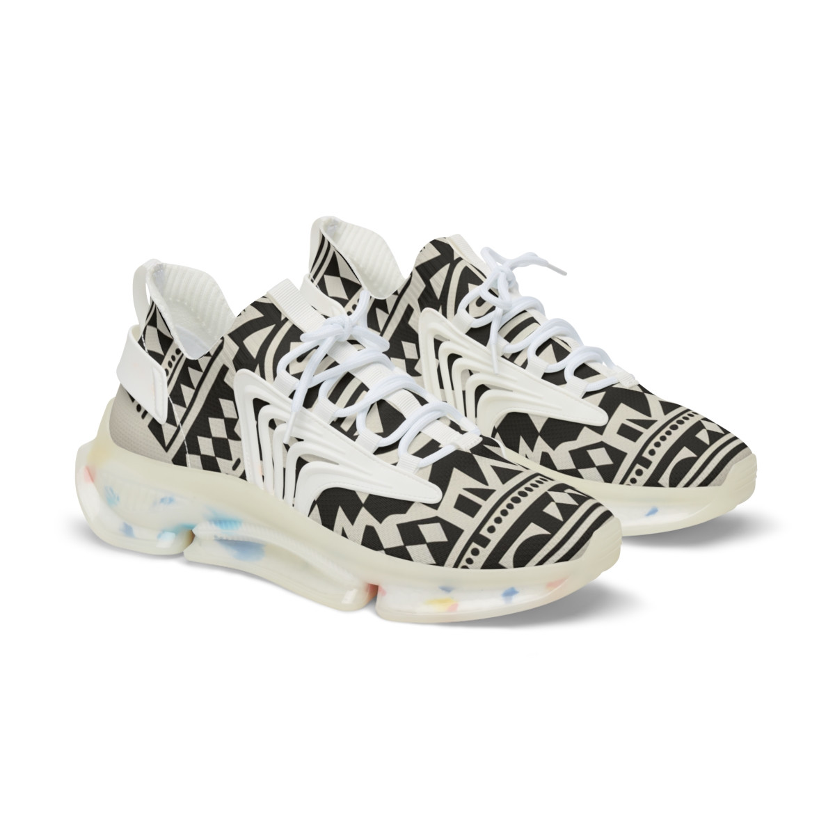 "African Rhythm Kente Kicks" - Men's Mesh Sneaker